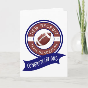 Carte Football Gridiron Félicitations Baby Greeting