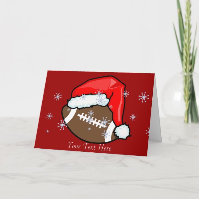 Carte - Football Père Noël (Devant)