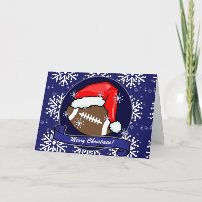 Carte - Football Père Noël décoratif (Devant)