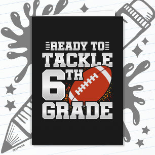 Carte Football Premier jour 6e année Retour à l'école