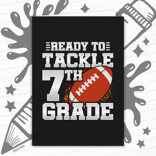 Carte Football Premier Jour 7e Année Retour À L'École