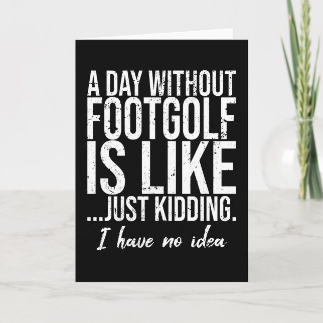 Carte Footgolf amusant sport idée cadeau (Devant)
