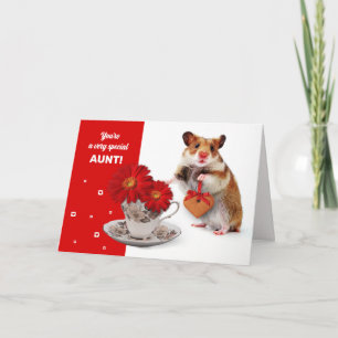 Carte For Aunt on Mother's Day Funny Hamster