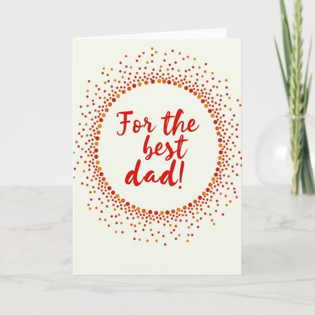 Carte For The Best Dad Card (Devant)