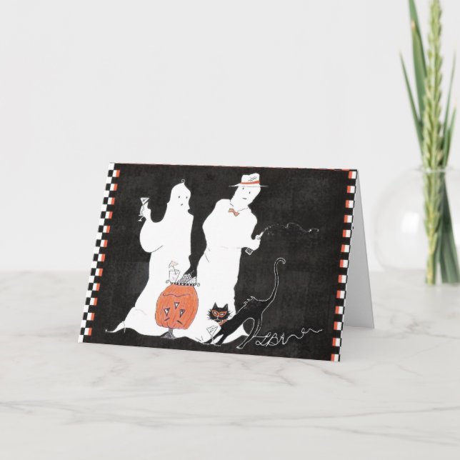 Carte Force de base et Pilates d'Halloween fantômes mart (Devant)