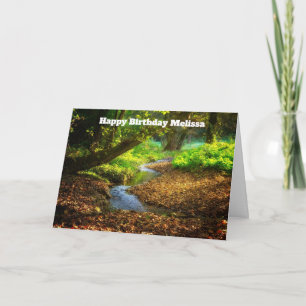 Carte Forest Creek Belle nature Photo Anniversaire