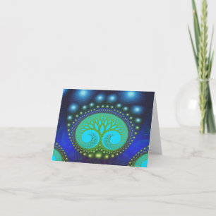 Carte Forêt céleste Nature Motif Art Abstrait