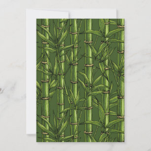 Carte Forêt de bambou en vert