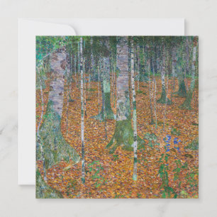 Carte Forêt de Birch   Gustav Klimt  