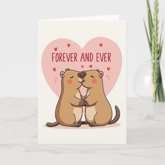 Carte Forever And Ever Groundhog Love Card (Devant)