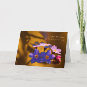 Carte Forget-me-not Wildflower song CC0262 Birthday