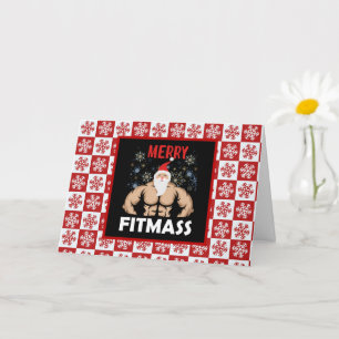 Carte Forme amusante Forme Thématique Noël Fitmas Traine