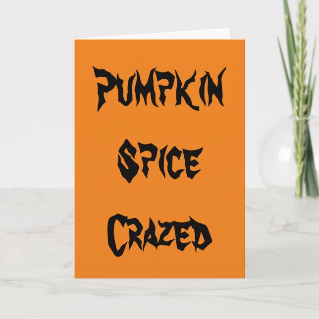 Carte Fou de Spice de Citrouille (Devant)