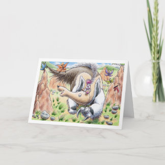 Carte Fourmilier d'anniversaire