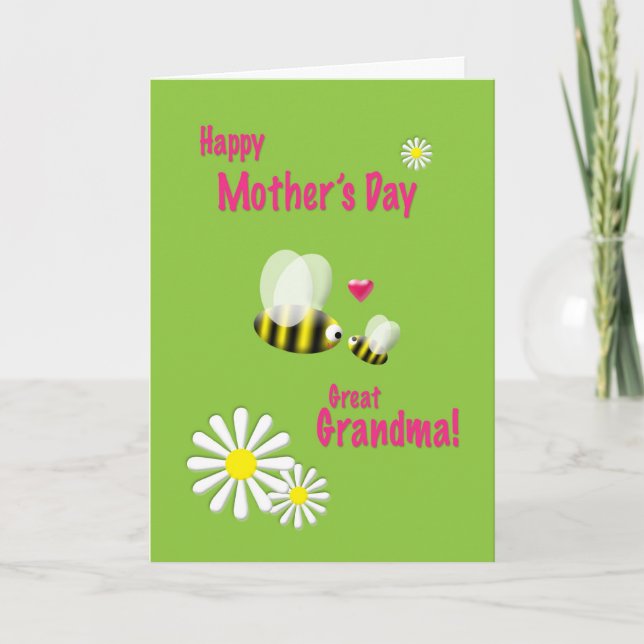 Carte Fourmis de grand-maman du jour de mère grandes (Devant)