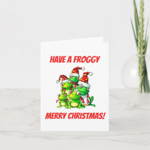 Carte Fous Un Noël Froggy !