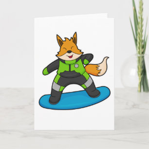Carte Fox en Snowboard avec Snowboard