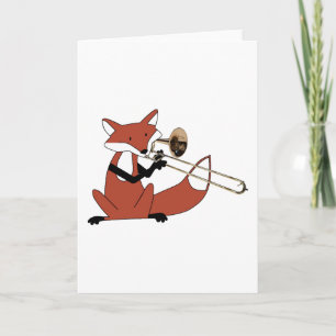 Carte Fox Jouer le Trombone