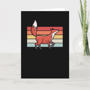 Carte Fox Retro Vintage