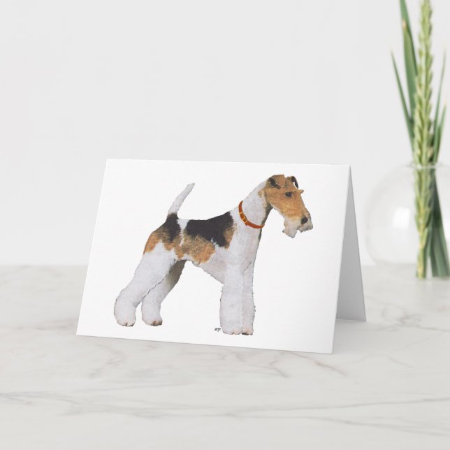 Carte Fox-Terrier à poil dur (Devant)