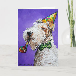Carte Fox Terrier Birthday