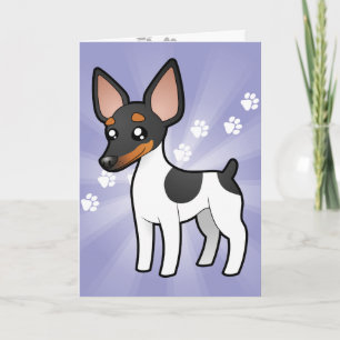 Carte Fox Terrier de Rat terrier/jouet de bande dessinée