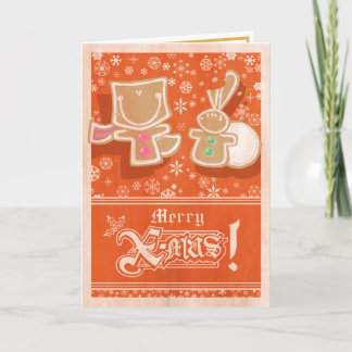 Carte Foxy and Cottontail Gingerbread