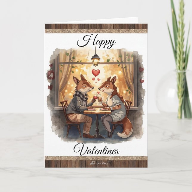 Carte Foxy - Happy Valentines Card (Devant)