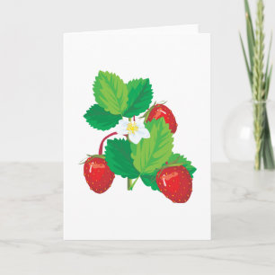 Carte fraises juteuses