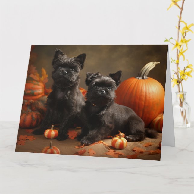 Carte Français Chien Chien Chien Chien Chien Puppy Autom (Fleur jaune)