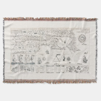 Carte Française Canada (Québec) par Champlain 1612 Decke