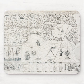 Carte Française Canada (Québec) par Champlain 1612 Mousepad