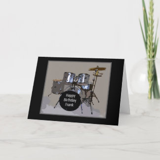 Carte Frank Happy Birthday Drums