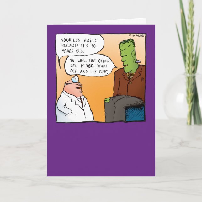 Carte Frankensteins Doctor Get Well Bientôt Card (Devant)