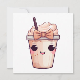Carte Frappe Sourire Kawaii