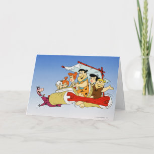 Carte Fred Flintstone Wilma Barney et Betty PEBBLES™