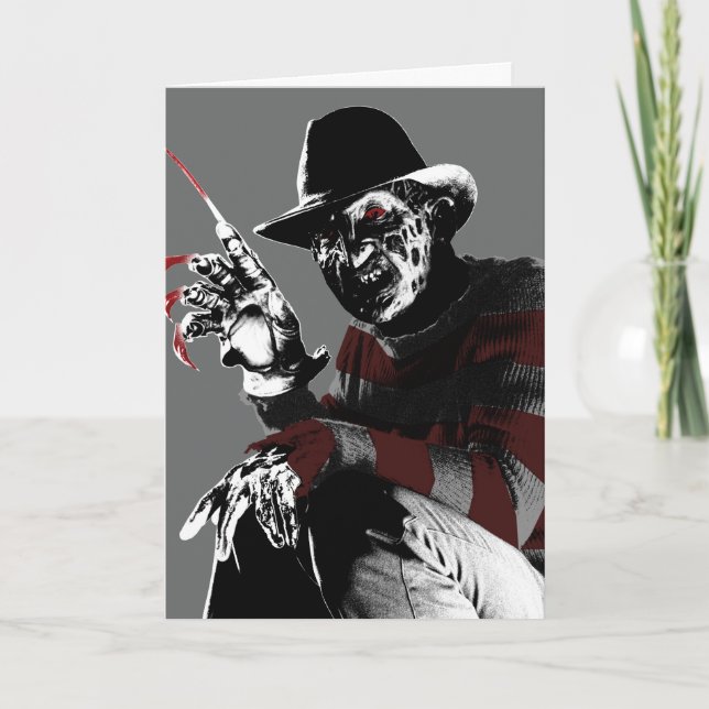 Carte Freddy contre Jason | Freddy voyant rouge (Devant)