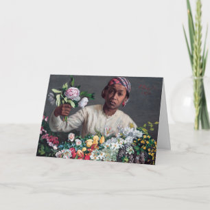 Carte Frederic Bazille - Jeune Femme avec Pivoines