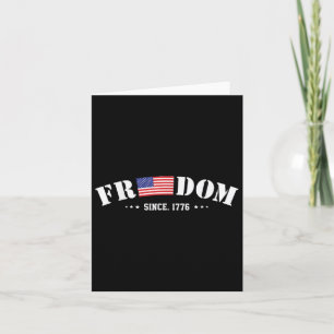 Carte Freedom 1776 Us American Flag 4 juillet