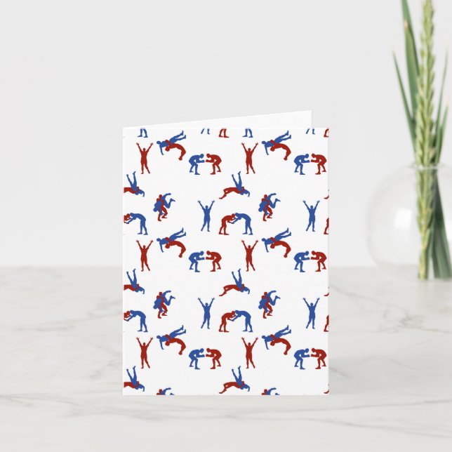 Carte Freestyle Greco Motif de lutte romaine (Devant)
