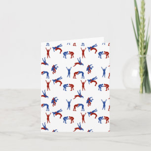 Carte Freestyle Greco Motif de lutte romaine