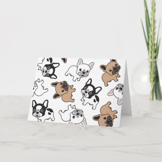 Carte French Bulldog, Accessoires Français (Devant)