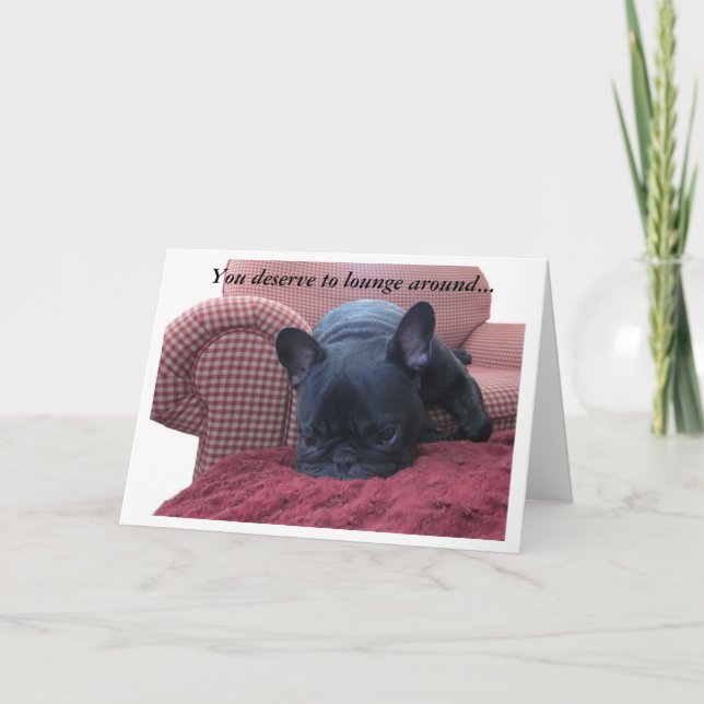 Carte French Bulldog Father's Day Card (Devant)
