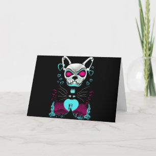 Carte French bulldog Love Halloween