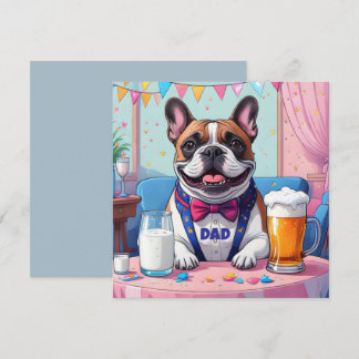 Carte French Bulldog Papa Fête des Pères