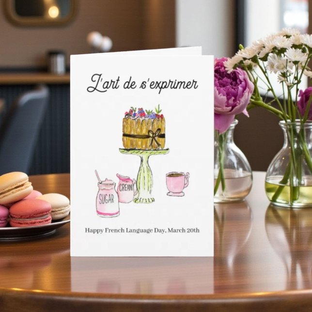 Carte French Language Day March 20 Charlotte Russe (Créateur téléchargé)