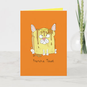 Carte Frenchie Toast - French Bulldog Grey Card