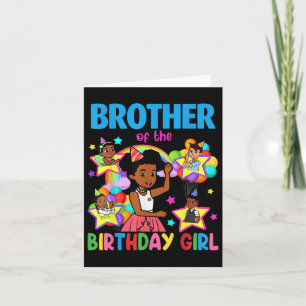 Carte Frère De Fille D'Anniversaire Gracie Poupées D'Ann