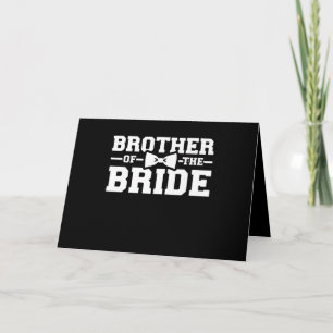 Carte Frère De La Mariée Don Pour Frère