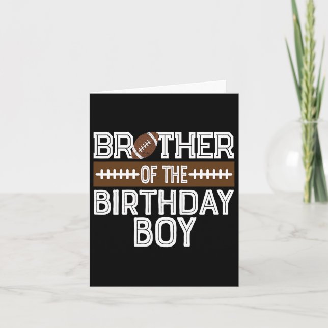 Carte Frère De L'Anniversaire Garçon Football 1er Annive (Devant)